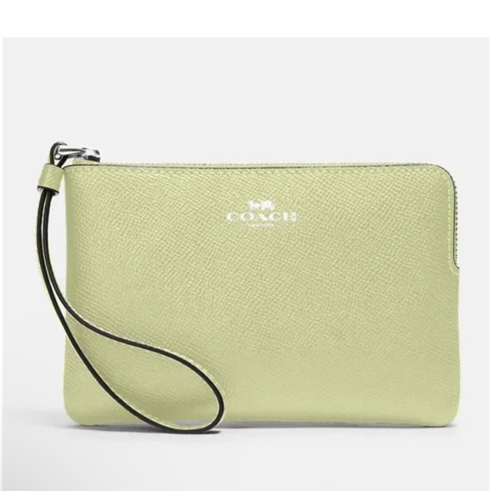 Coach Pastel Green Wristlet